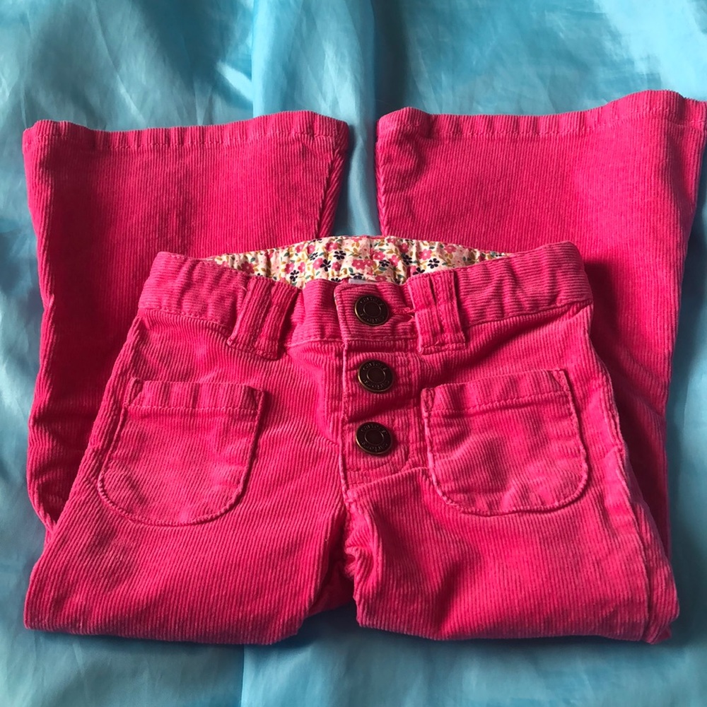 Girls pink corduroy pants
